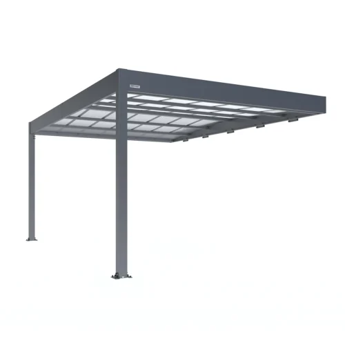 Aluminium aanbouwcarport Trigano LIBECCIO WALL 16 m²