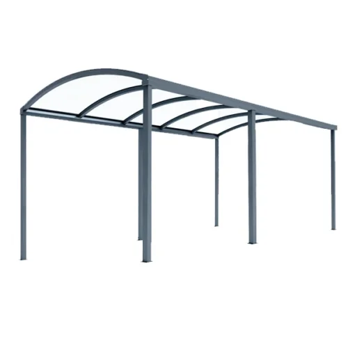 Zelfdragende aluminium carport met polycarbonaat dak